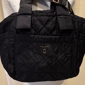 Marc Jacobs Black Quilted Baby Bag